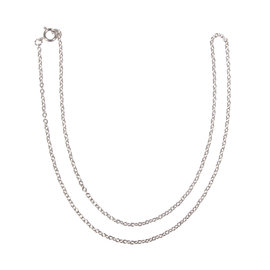 Schakelketting, 45cm, 2x3mm, zilver