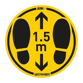 Veiligheidssticker 1,5m afstand houden
