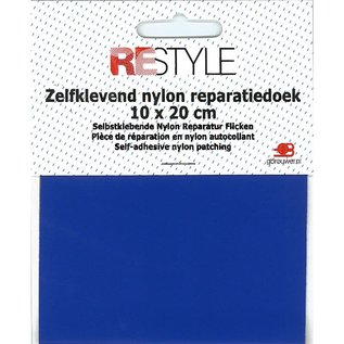 zelfklevende nylon reparatiedoek blauw