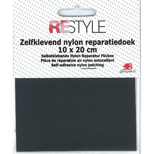 zelfklevende nylon reparatiedoek grijs