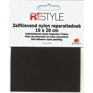 zelfklevende nylon reparatiedoek donkerbruin