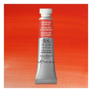 Winsor & Newton Professional Watercolour - aquarelverf - tube 5ml - serie 4 - cadmium scharlaken 106