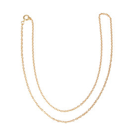 Schakel ketting, goud, 1 stuk 50cm