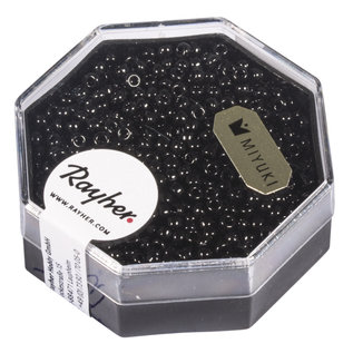 Rayher Premium-rocailles Opaak 2,2mm zwart 12g