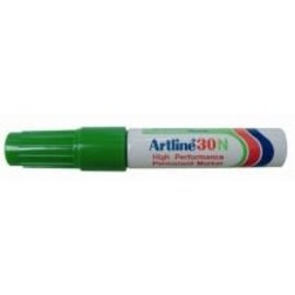 Artline: Permanente Marker "30N" schuine punt, lijndikte 2-5mm - Groen