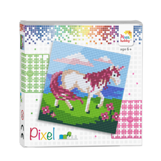 Pixel set - Eenhoorn  12x12 cm