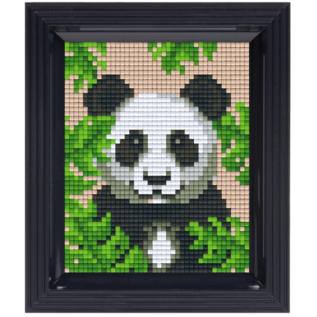 Pixelpakket - Geschenkverpakking met 21 pixelmatjes - Panda in jungle -