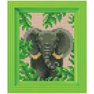Pixelpakket Olifant in jungle met 22 pixelmatjes