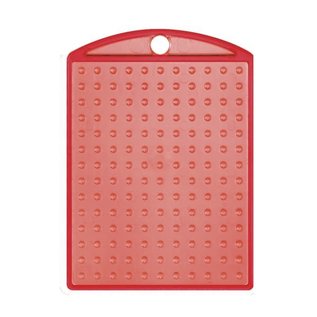 Pixels basisplaat Medaillon transparant rood
