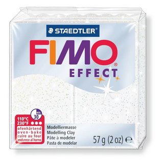 Fimo Fimo Effect Boetseerklei 57gr. Metallic wit