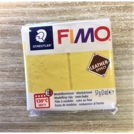 Fimo Leather-effect 57g safraan geel