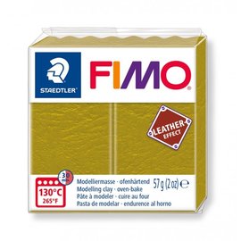 Fimo Leather-effect 57g olijf