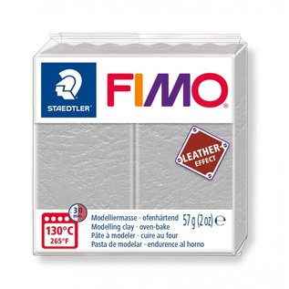 Fimo Leather-effect 57g Duivengrijs