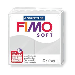 FIMO Soft Boetseerklei 57g. Dolfijngrijs