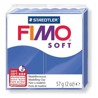 FIMO Soft Boetseerklei 57g. Biljartblauw