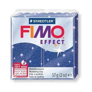 FIMO Effect Boetseerklei 57g. Metallic blauw