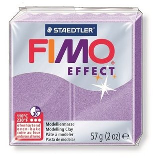 FIMO Effect Boetseerklei 57g. Parelmoer Lila