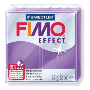 FIMO Effect Boetseerklei 57g. Transparant Lila