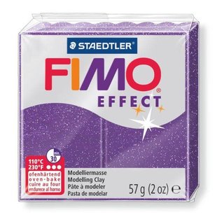 FIMO Effect Boetseerklei 57g. Metallic lila