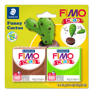 Fimo Kids funny set "Funny Cactus"