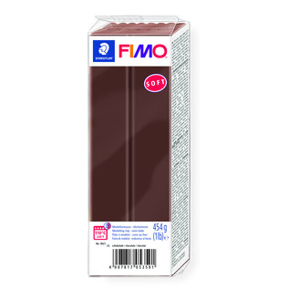 Fimo soft boetseerklei 454g. Chocolade