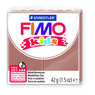 FIMO kids boetseerklei 42g, Licht bruin