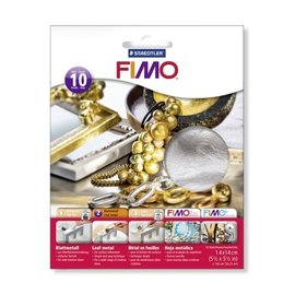 Fimo Bladmetaal zilver 10 vel