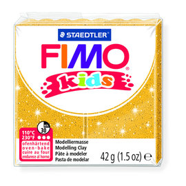 Fimo kids boetseerklei 42 g Glitter goud