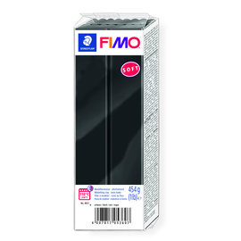Fimo soft boetseerklei 454g. zwart