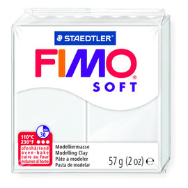 Fimo FIMO Soft Boetseerklei 57g. wit