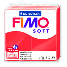 Fimo soft blok 57g. Indisch Rood