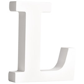 Letter 11cm "L" Wit
