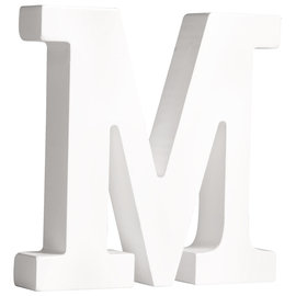 letters M , wit, 11cm, Dikte 2 cm