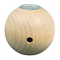 Houten bal naturel Kandelaar D: 7cm