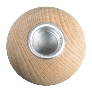 Houten bal naturel Kandelaar D: 7cm