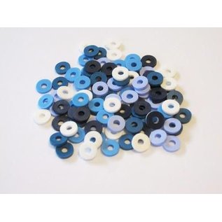 Surfkralen - Kralen Katsuki Mix 6mm Blue jeans +/- 100 st