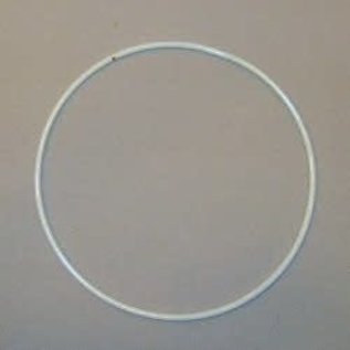 Metalen dromenvanger ring gelakt wit 30cm