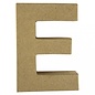 Lettre papier-mache "E" FSC Recycled100%, 15x10,5x3cm