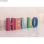 Lettre papier-mache "E" FSC Recycled100%, 15x10,5x3cm