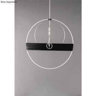 Rayher Metalen dromenvanger ring bedekt 40cm Wit