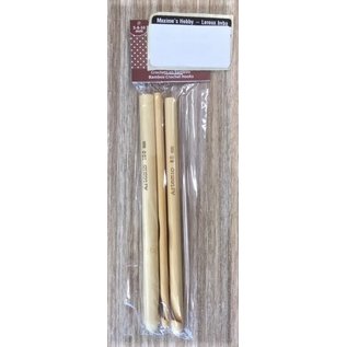 Haaknaald bamboe 5 - 8 - 10mm