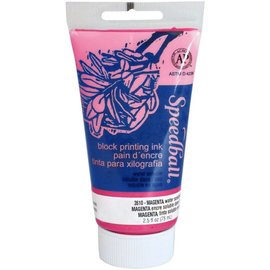 Speedball block printing ink magenta 75ml