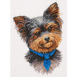 Borduurpakket Yorkshire Terrier 19 x 26 cm