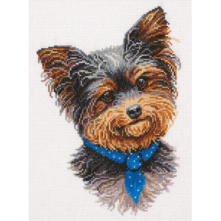 Borduurpakket Yorkshire Terrier 19 x 26 cm