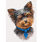 Borduurpakket Yorkshire Terrier 19 x 26 cm