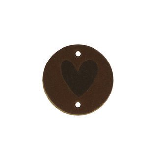 Copy of Leder label "Handmade" per stuk