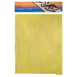 plastic canvas stramien 7 count 32,50x25cm geel