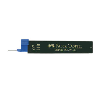 Potloodstiftjes Faber Castell Super-Polymer 0,7mm HB PER TUBE