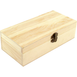 Hobbybox beukenhout ongelakt, 21x10x6,2cm