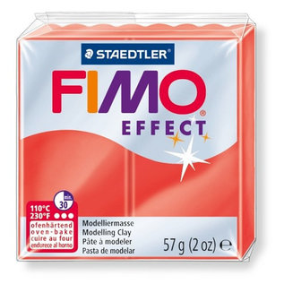 Fimo Effect translucent rood 57 GR